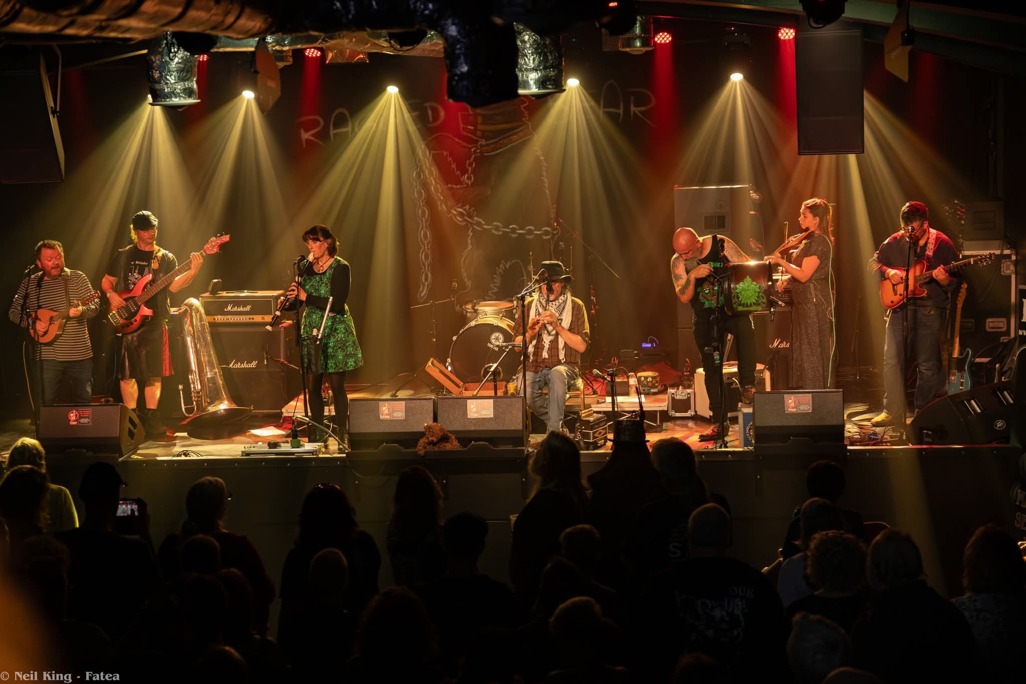 Performers and visitors at Headland FolkFest in Hartlepool